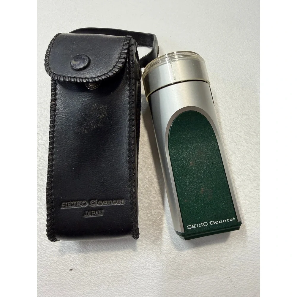 Vintage Seiko Cleancut Electric Shaver with Leather Case